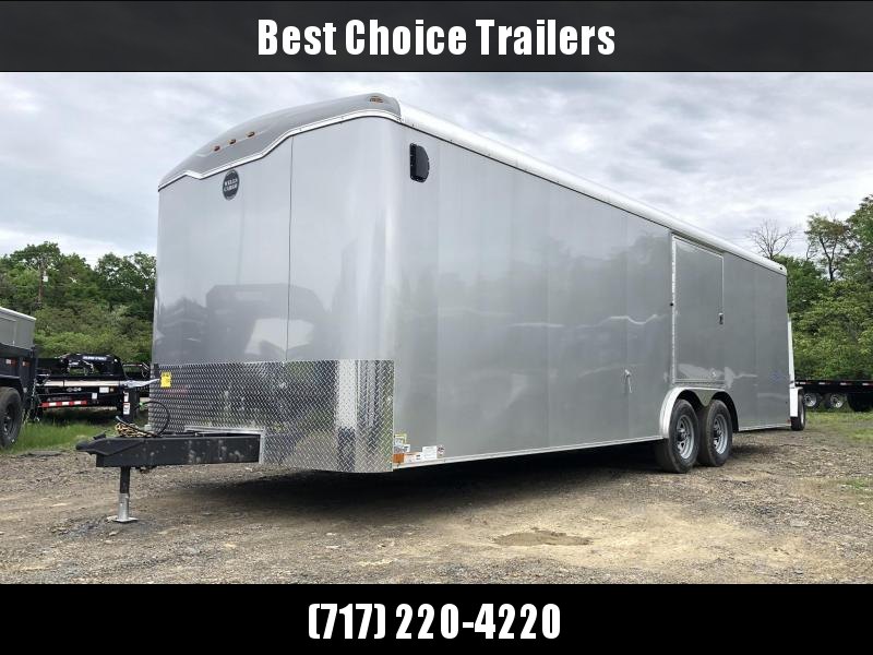 2019 Wells Cargo 8.5x24' RoadForce Enclosed Car Trailer 9990# GVW * SILVER EXTERIOR * RAMP DOOR * TORSION * ESCAPE HATCH * ROUND TOP * SCREWLESS 2019 Wells Cargo 8.5x24' RoadForce Enclosed Car Trailer 9990# GVW * SILVER EXTERIOR * RAMP DOOR * TORSION * ESCAPE HATCH * ROUND TOP * SCREWLESS