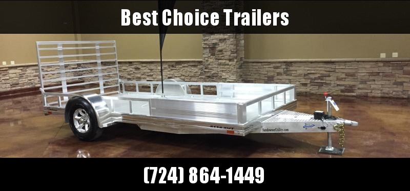 2018 Sundowner 7x14' All Aluminum ATV Hauler Trailer 4025# GVW 8114SUT * EXTRUDED FLOOR * TORSION * BRAKES * SIDE RAILS * ATV RAMPS * CLEARANCE 2018 Sundowner 7x14' All Aluminum ATV Hauler Trailer 4025# GVW 8114SUT * EXTRUDED FLOOR * TORSION * BRAKES * SIDE RAILS * ATV RAMPS * CLEARANCE
