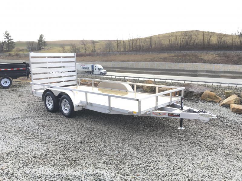 2018 H&H 7x16' TRSA Aluminum Utility Landscape Trailer 7000# GVW 2018 H&H 7x16' TRSA Aluminum Utility Landscape Trailer 7000# GVW