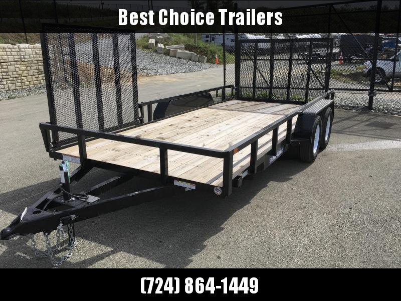 2019 Sure Trac 7x16' Tube Top Utility Landscape Trailer 7000# GVW * SIDE ATV GATE 2019 Sure Trac 7x16' Tube Top Utility Landscape Trailer 7000# GVW * SIDE ATV GATE