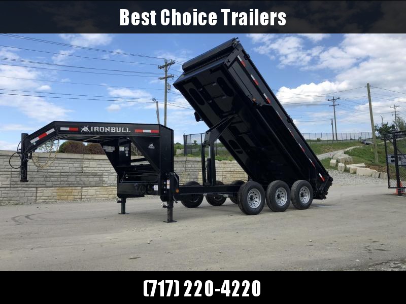2019 Iron Bull 7x16' Gooseneck Dump Trailer 21000# GVW * TARP KIT * SCISSOR * REAR JACK STANDS 2019 Iron Bull 7x16' Gooseneck Dump Trailer 21000# GVW * TARP KIT * SCISSOR * REAR JACK STANDS
