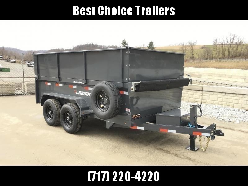 2018 Lamar DM10 77x12' 9990# Low Profile Dump Trailer 4' HIGH SIDES * 12K JACK * TARP KIT * ADJUSTABLE COUPLER * CHARCOAL * SPARE TIRE & MOUNT 2018 Lamar DM10 77x12' 9990# Low Profile Dump Trailer 4' HIGH SIDES * 12K JACK * TARP KIT * ADJUSTABLE COUPLER * CHARCOAL * SPARE TIRE & MOUNT