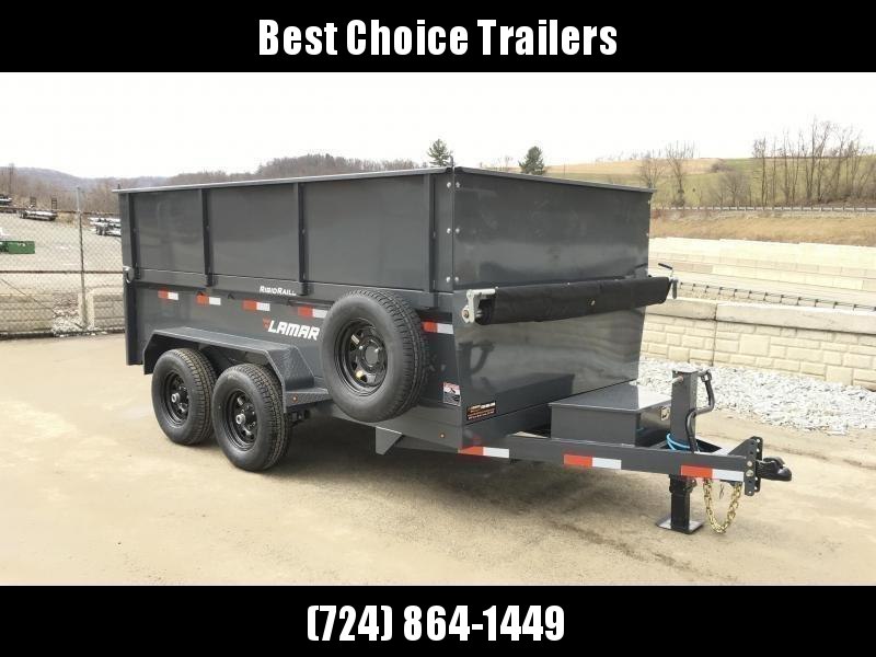 2018 Lamar DM10 77x12' 9990# Low Profile Dump Trailer 4' HIGH SIDES * 12K JACK * TARP KIT * ADJUSTABLE COUPLER * CHARCOAL * SPARE TIRE & MOUNT 2018 Lamar DM10 77x12' 9990# Low Profile Dump Trailer 4' HIGH SIDES * 12K JACK * TARP KIT * ADJUSTABLE COUPLER * CHARCOAL * SPARE TIRE & MOUNT