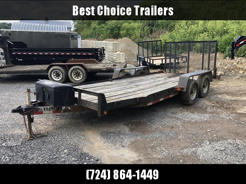 USED 2009 Gatormade 7x18' Utility Landscape Trailer 9990# GVW * HD GATE USED 2009 Gatormade 7x18' Utility Landscape Trailer 9990# GVW * HD GATE