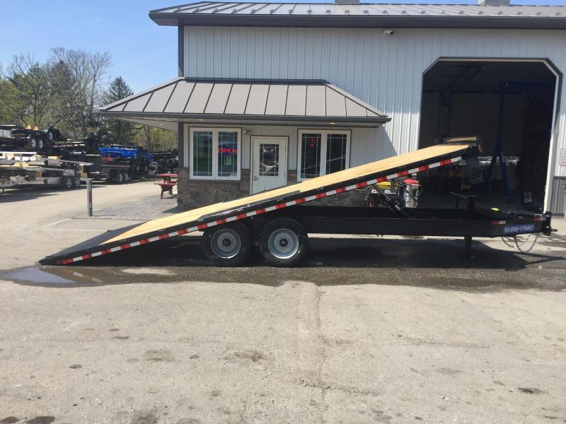 2018 Sure-Trac 102x22' 17600# Low Profile Power Tilt Deckover 8K AXLE UPGRADE * OIL BATH * 2ND JACK * MUD FLAPS 2018 Sure-Trac 102x22' 17600# Low Profile Power Tilt Deckover 8K AXLE UPGRADE * OIL BATH * 2ND JACK * MUD FLAPS