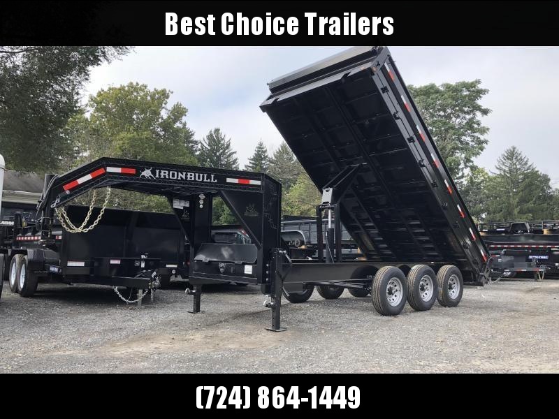2019 Ironbull Gooseneck Deckover Dump Trailer 8x16' 21000# GVW * TARP KIT * TRIPLE AXLE 2019 Ironbull Gooseneck Deckover Dump Trailer 8x16' 21000# GVW * TARP KIT * TRIPLE AXLE