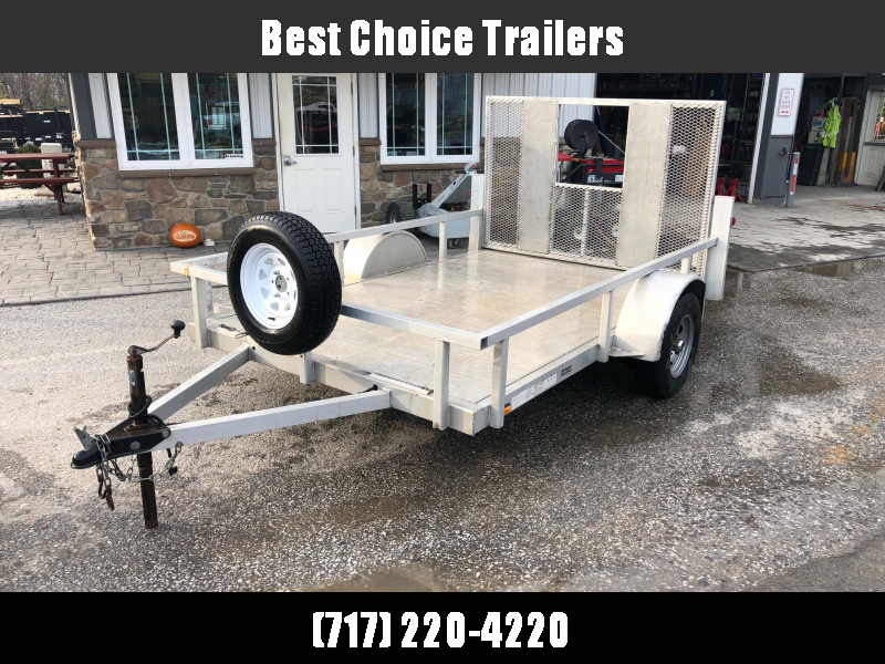 USED 2009 Continental Cargo Aluminum 6x10' Utility Landscape Trailer * EXTRUDED FLOOR * SPARE TIRE * 2X2" TUBE TOP RAIL * TIE DOWNS USED 2009 Continental Cargo Aluminum 6x10' Utility Landscape Trailer * EXTRUDED FLOOR * SPARE TIRE * 2X2" TUBE TOP RAIL * TIE DOWNS