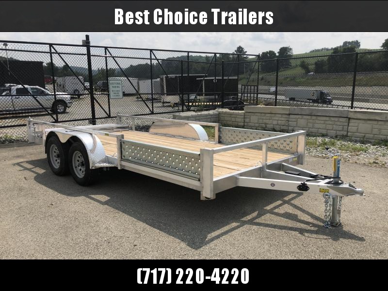 2019 QSA 7x16' Deluxe Aluminum Utility Trailer 7000# GVW * ATV SIDE RAMPS 2019 QSA 7x16' Deluxe Aluminum Utility Trailer 7000# GVW * ATV SIDE RAMPS