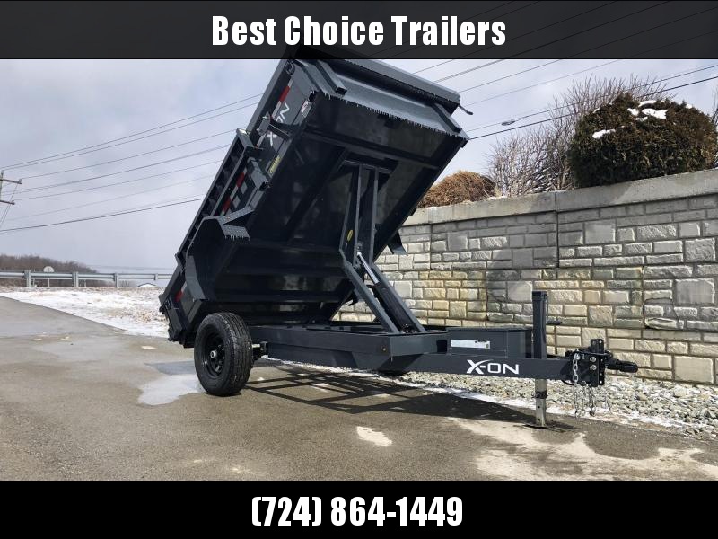 2019 X-on 6X10' Low Profile Dump Trailer 5000# GVW * TARP KIT * SCISSOR * 3 WAY GATE * 10 GA SIDES & FLOOR * 110V CHARGER * CAST COUPLER * DROP LEG JACK 2019 X-on 6X10' Low Profile Dump Trailer 5000# GVW * TARP KIT * SCISSOR * 3 WAY GATE * 10 GA SIDES & FLOOR * 110V CHARGER * CAST COUPLER * DROP LEG JACK