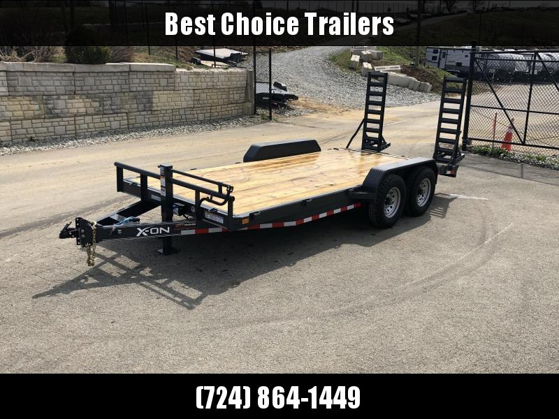 2019 X-On 7x18' Equipment Trailer 14000# GVW * CHARCOAL * STAND UP SPRING ASSIST RAMPS * 12K JACK 2019 X-On 7x18' Equipment Trailer 14000# GVW * CHARCOAL * STAND UP SPRING ASSIST RAMPS * 12K JACK