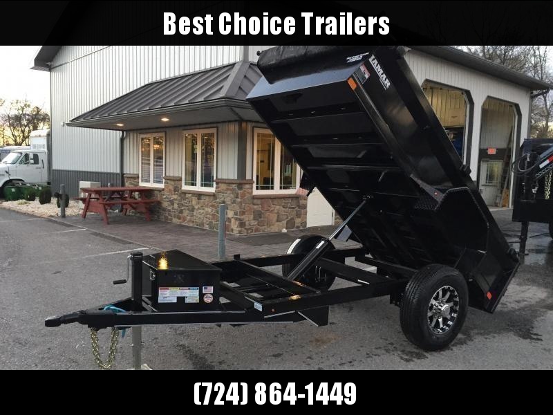 2019 Lamar 5x10' DS60 Dump Trailer 7000# GVW - SINGLE AXLE * TARP KIT * RAMPS * SPARE MOUNT * CHARCOAL 2019 Lamar 5x10' DS60 Dump Trailer 7000# GVW - SINGLE AXLE * TARP KIT * RAMPS * SPARE MOUNT * CHARCOAL