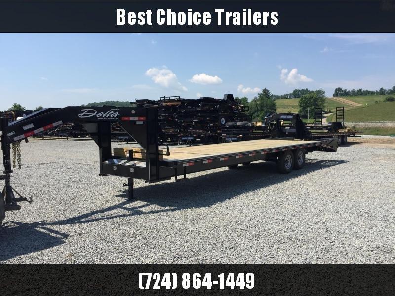 2018 Delta 25+5 Gooseneck Deckover Trailer 14000# GVW 2018 Delta 25+5 Gooseneck Deckover Trailer 14000# GVW