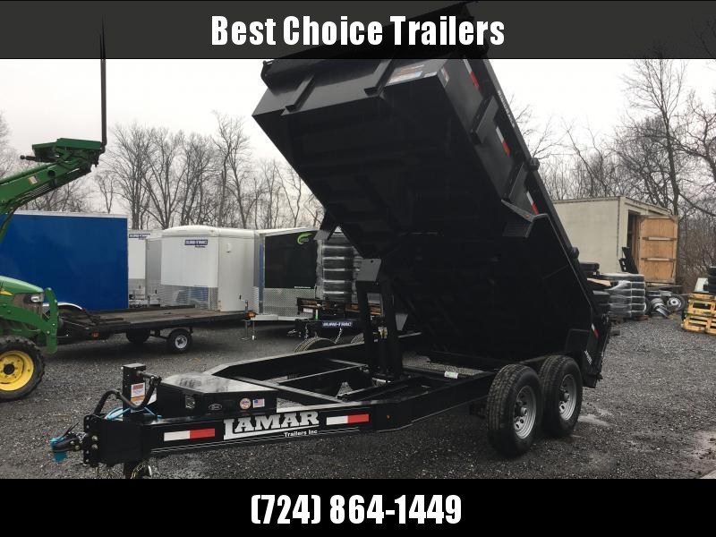 2018 Lamar 7x14' Dump Trailer 14000# GVW * TARP * 12K JACK * SPARE MOUNT * 7 GAUGE * SCISSOR 2018 Lamar 7x14' Dump Trailer 14000# GVW * TARP * 12K JACK * SPARE MOUNT * 7 GAUGE * SCISSOR