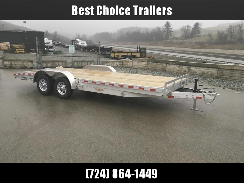 2018 H&H 7x18' Aluminum Car Trailer 9990# GVW * TORSION DROP AXLES * SWIVEL D-RINGS * EXTRA STAKE POCKETS * ALUMINUM WHEELS * CLEARANCE in Ashburn, VA 2018 H&H 7x18' Aluminum Car Trailer 9990# GVW * TORSION DROP AXLES * SWIVEL D-RINGS * EXTRA STAKE POCKETS * ALUMINUM WHEELS * CLEARANCE in Ashburn, VA