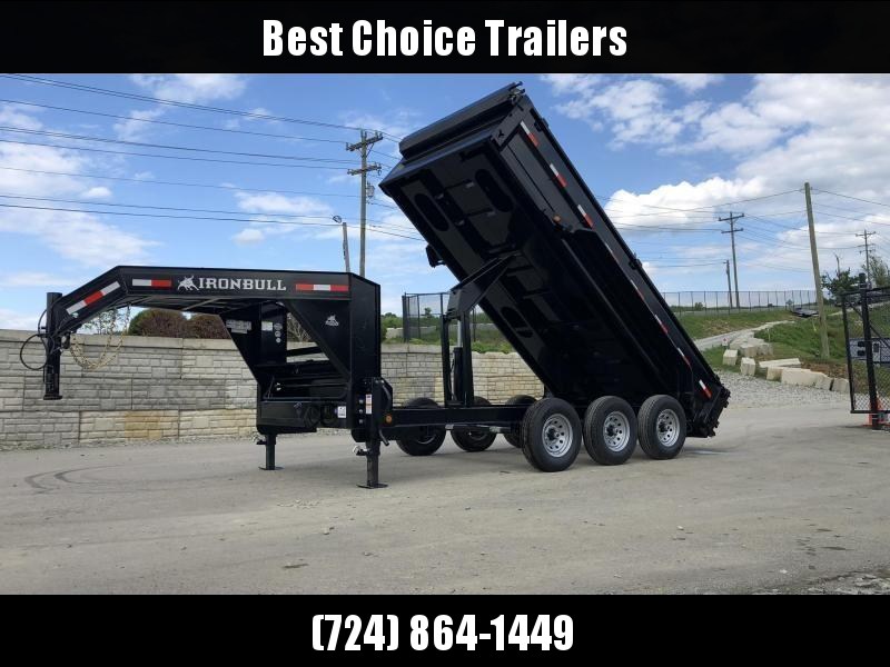 2019 Iron Bull 7x16' Gooseneck Dump Trailer 21000# GVW * TARP KIT * SCISSOR * REAR JACK STANDS 2019 Iron Bull 7x16' Gooseneck Dump Trailer 21000# GVW * TARP KIT * SCISSOR * REAR JACK STANDS