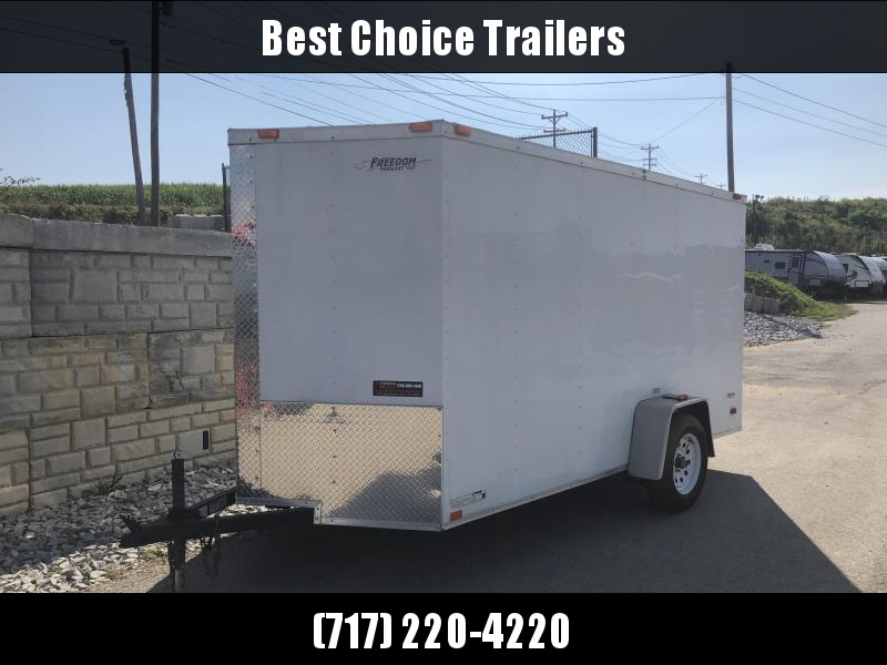 2019 Freedom 6x12' Enclosed Cargo Trailer 2990# GVW * RAMP * WHITE 2019 Freedom 6x12' Enclosed Cargo Trailer 2990# GVW * RAMP * WHITE
