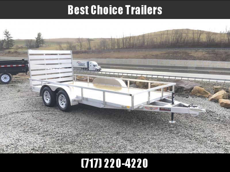2018 H&H 7x16' TRSA Aluminum Utility Landscape Trailer 7000# GVW * CLEARANCE - FREE ALUMINUM SPARE 2018 H&H 7x16' TRSA Aluminum Utility Landscape Trailer 7000# GVW * CLEARANCE - FREE ALUMINUM SPARE