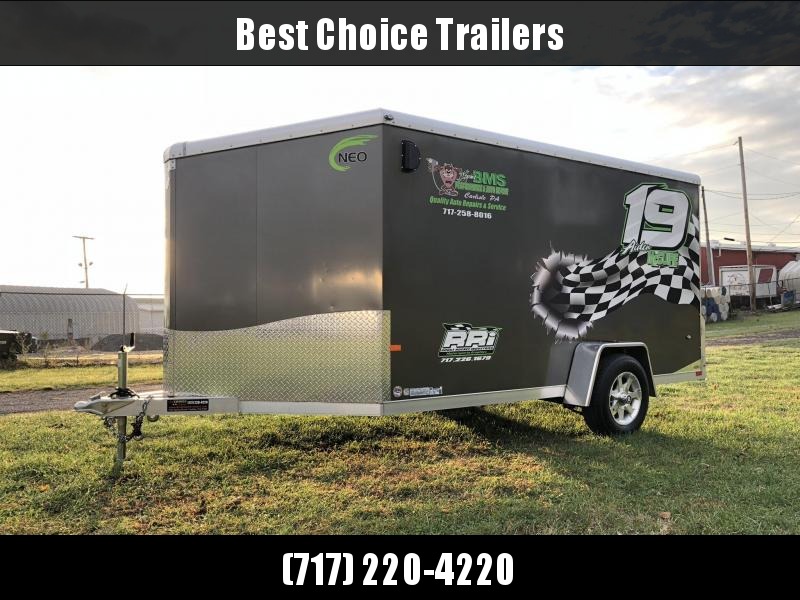2017 Neo 7x12 NAMR Aluminum Enclosed Motorcycle Trailer * CHARCOAL * 2017 Neo 7x12 NAMR Aluminum Enclosed Motorcycle Trailer * CHARCOAL *