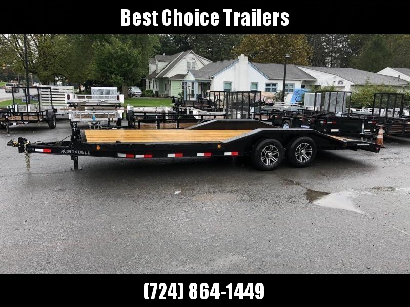 2018 Iron Bull 102"x20' Wood Deck Car Trailer 9990# GVW * 102" DECK * DRIVE OVER FENDERS * CLEARANCE - FREE ALUMINUM WHEELS 2018 Iron Bull 102"x20' Wood Deck Car Trailer 9990# GVW * 102" DECK * DRIVE OVER FENDERS * CLEARANCE - FREE ALUMINUM WHEELS