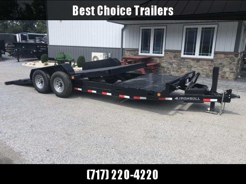 2019 Ironbull 7x16+4 POWER Tilt Equipment Trailer 14000# TORSION * STEEL DECK * FORKHOLDERS * WINCH PLATE * HYDRAULIC JACK * 2ND TOOLBOX * EXTRA D-RINGS 2019 Ironbull 7x16+4 POWER Tilt Equipment Trailer 14000# TORSION * STEEL DECK * FORKHOLDERS * WINCH PLATE * HYDRAULIC JACK * 2ND TOOLBOX * EXTRA D-RINGS