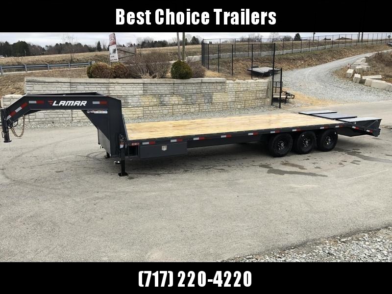 2019 Lamar 102x23+5' Gooseneck Beavertail Deckover Trailer 21000# * 2 FLIPOVER RAMPS + POP UP DOVE * SIDE TOOLBOX * CHARCOAL * 12" BEAM * FRONT TOOLBOX / DUAL JACKS 2019 Lamar 102x23+5' Gooseneck Beavertail Deckover Trailer 21000# * 2 FLIPOVER RAMPS + POP UP DOVE * SIDE TOOLBOX * CHARCOAL * 12" BEAM * FRONT TOOLBOX / DUAL JACKS