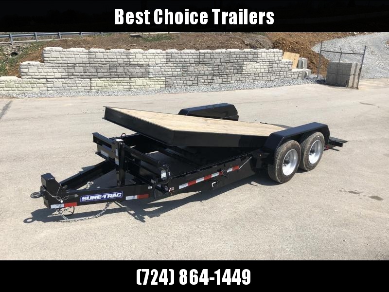 2018 Sure-Trac 7x18' Gravity Tilt Equipment Trailer 16000# GVW - 8000# AXLES * CLEARANCE 2018 Sure-Trac 7x18' Gravity Tilt Equipment Trailer 16000# GVW - 8000# AXLES * CLEARANCE