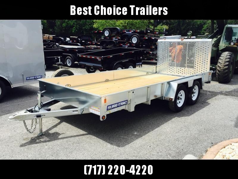 2019 Sure-Trac 7X16' Galvanized High Side Landscape Utility Trailer 7000# 2019 Sure-Trac 7X16' Galvanized High Side Landscape Utility Trailer 7000#
