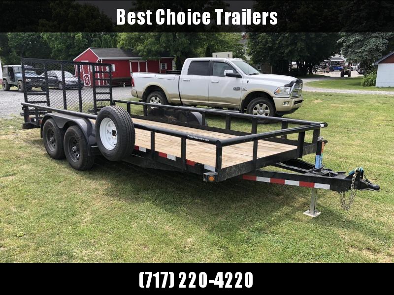 2019 Big Tex 7x18' 9990# Commercial Utility Landscape Trailer * HD GATE * SPARE TIRE * DROP LEG JACK * ADJUSTABLE COUPLER * PIPE TOP 2019 Big Tex 7x18' 9990# Commercial Utility Landscape Trailer * HD GATE * SPARE TIRE * DROP LEG JACK * ADJUSTABLE COUPLER * PIPE TOP