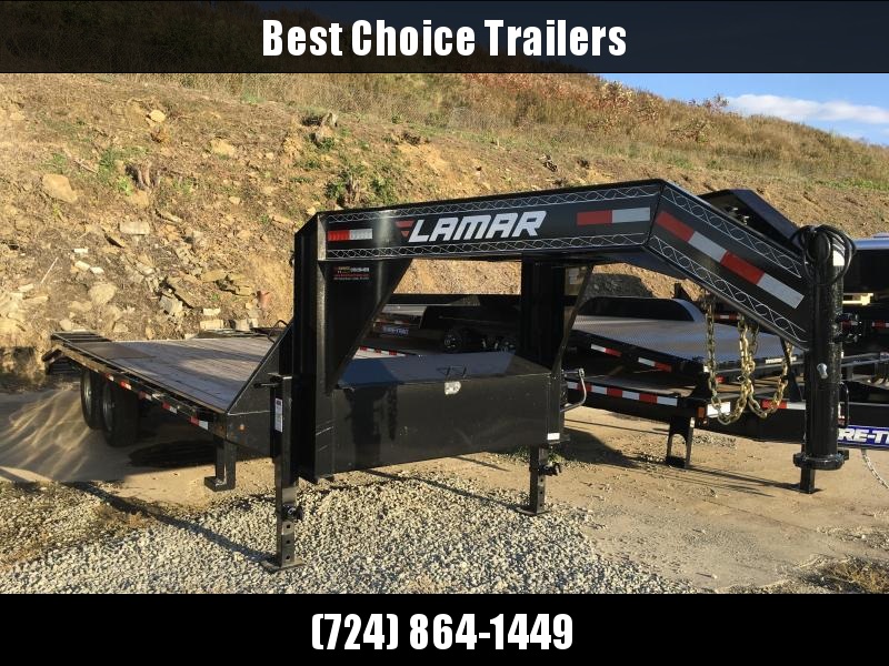 2017 Lamar Trailers 102"x18+4' Deluxe Gooseneck Deckover Trailer 14000# GVW ** FREE ALUMINUM WHEELS 2017 Lamar Trailers 102"x18+4' Deluxe Gooseneck Deckover Trailer 14000# GVW ** FREE ALUMINUM WHEELS