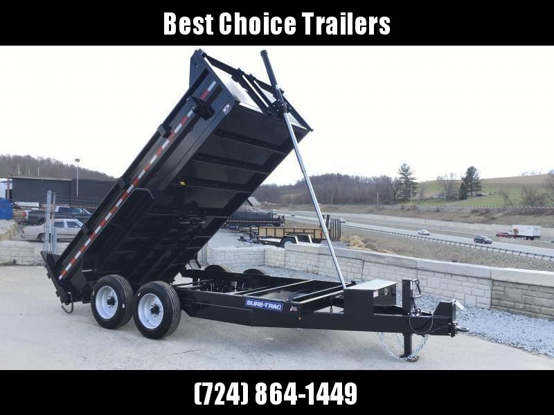 2019 Sure-Trac 7x14' LowPro HD Dump Trailer 16000# GVW * 8K AXLE UPGRADE * TELESCOPIC HOIST 2019 Sure-Trac 7x14' LowPro HD Dump Trailer 16000# GVW * 8K AXLE UPGRADE * TELESCOPIC HOIST