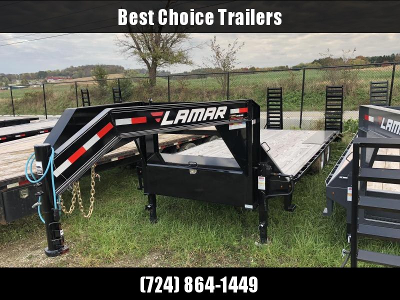2017 Lamar Trailers 102"x17+5' Deluxe Gooseneck Deckover Trailer 14000# GVW 2017 Lamar Trailers 102"x17+5' Deluxe Gooseneck Deckover Trailer 14000# GVW