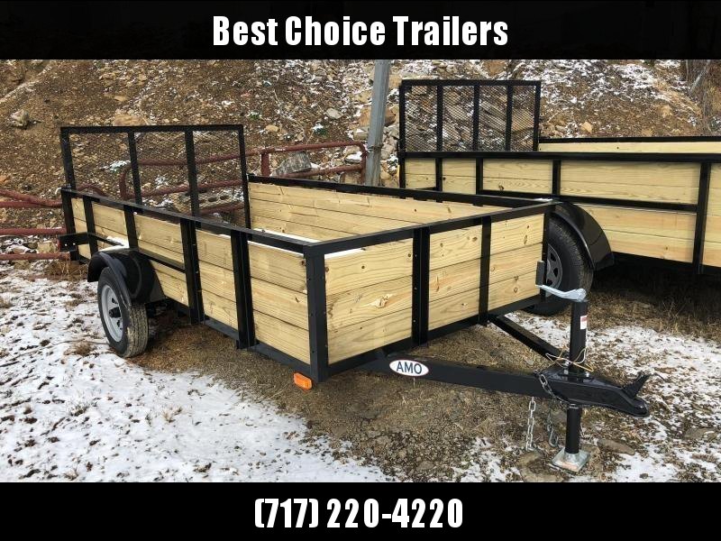 2019 AMO 5x10' Wood High Side Angle Iron Utility Landscape Trailer 2200# GVW 2019 AMO 5x10' Wood High Side Angle Iron Utility Landscape Trailer 2200# GVW