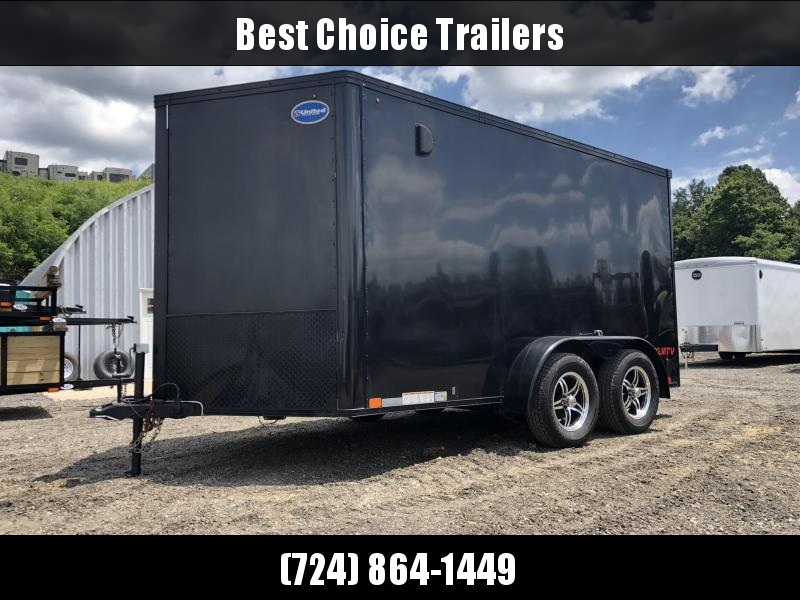 USED 2015 United 7x12' Enclosed Motorcycle Cargo Trailer 7000# * BLACKOUT * SCREWLESS * FINISHED INTERIOR * ALUMINUM WHEELS USED 2015 United 7x12' Enclosed Motorcycle Cargo Trailer 7000# * BLACKOUT * SCREWLESS * FINISHED INTERIOR * ALUMINUM WHEELS