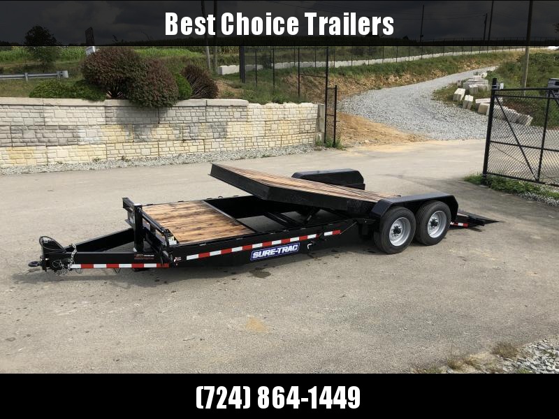 2019 Sure Trac Gravity Tilt Equipment Trailer 7'X18+4' 16000# OAK DECKING 2019 Sure Trac Gravity Tilt Equipment Trailer 7'X18+4' 16000# OAK DECKING