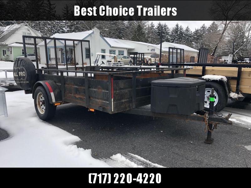 USED 2012 Carry-On 5x8' High Side Utility Landscape Trailer 2990# GVW * TOOLBOX USED 2012 Carry-On 5x8' High Side Utility Landscape Trailer 2990# GVW * TOOLBOX