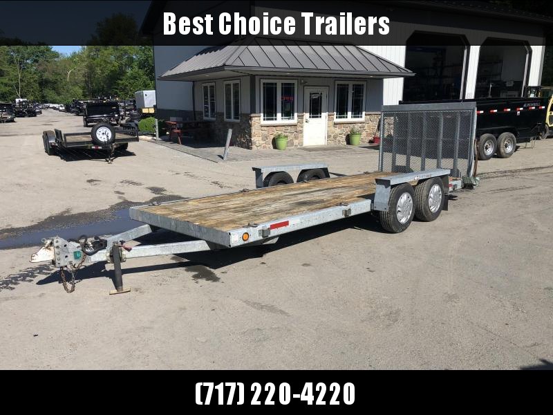 USED 1996 MGS Galvanized Utility Car Trailer 6.5'x18' 7000# * ATV / UTV / COMPACT TRACTOR / GOLF CARTS USED 1996 MGS Galvanized Utility Car Trailer 6.5'x18' 7000# * ATV / UTV / COMPACT TRACTOR / GOLF CARTS