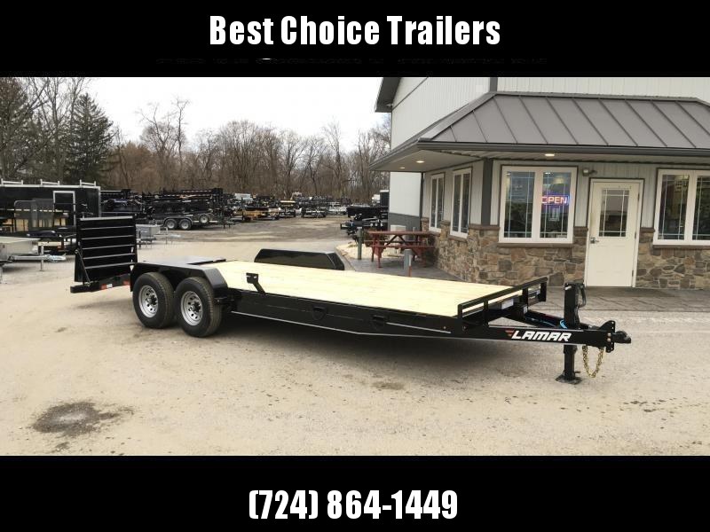 2019 Lamar 7x20' Equipment Trailer 14000# GVW - FULL WIDTH RAMPS * CHARCOAL 2019 Lamar 7x20' Equipment Trailer 14000# GVW - FULL WIDTH RAMPS * CHARCOAL