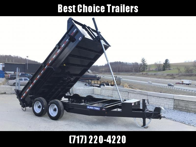 2019 Sure-Trac 7x14' LowPro HD Dump Trailer 16000# GVW * 8K AXLE UPGRADE * TELESCOPIC HOIST 2019 Sure-Trac 7x14' LowPro HD Dump Trailer 16000# GVW * 8K AXLE UPGRADE * TELESCOPIC HOIST