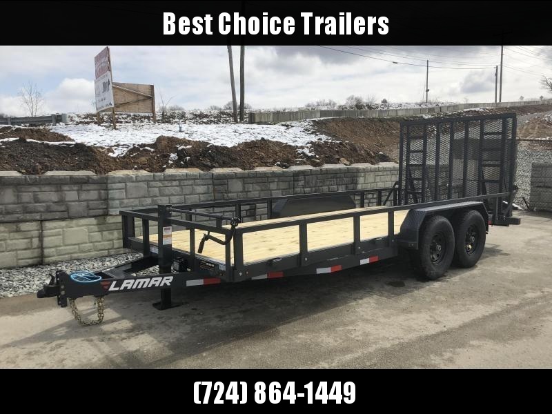2018 Lamar 7x18' Utility Trailer 9990# GVW - HD RAMP * REMOVABLE SIDES 2018 Lamar 7x18' Utility Trailer 9990# GVW - HD RAMP * REMOVABLE SIDES