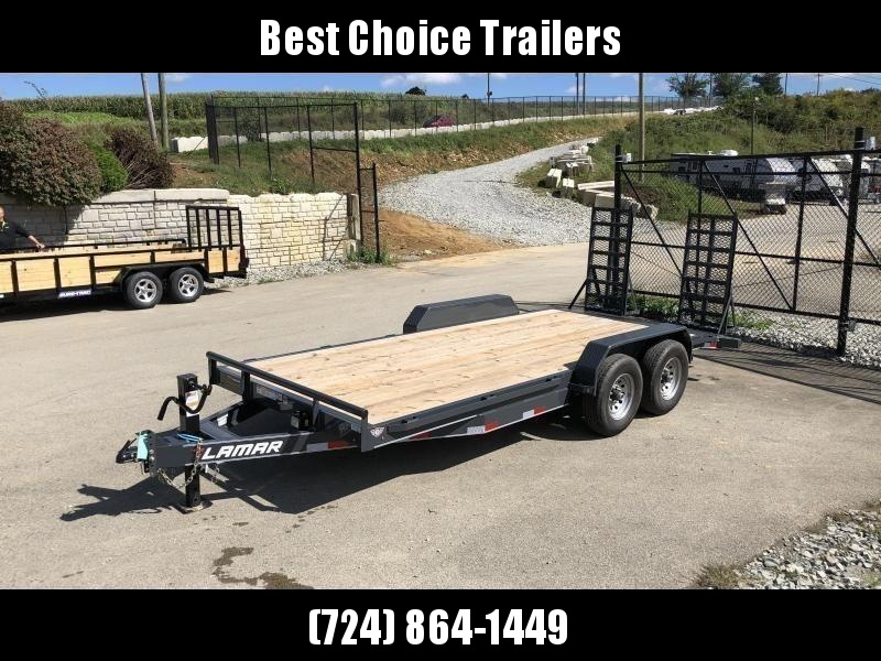 2019 Lamar 7x18' H6 Equipment Trailer 14000# GVW * DELUXE RAMPS * CHARCOAL POWDERCOAT 2019 Lamar 7x18' H6 Equipment Trailer 14000# GVW * DELUXE RAMPS * CHARCOAL POWDERCOAT