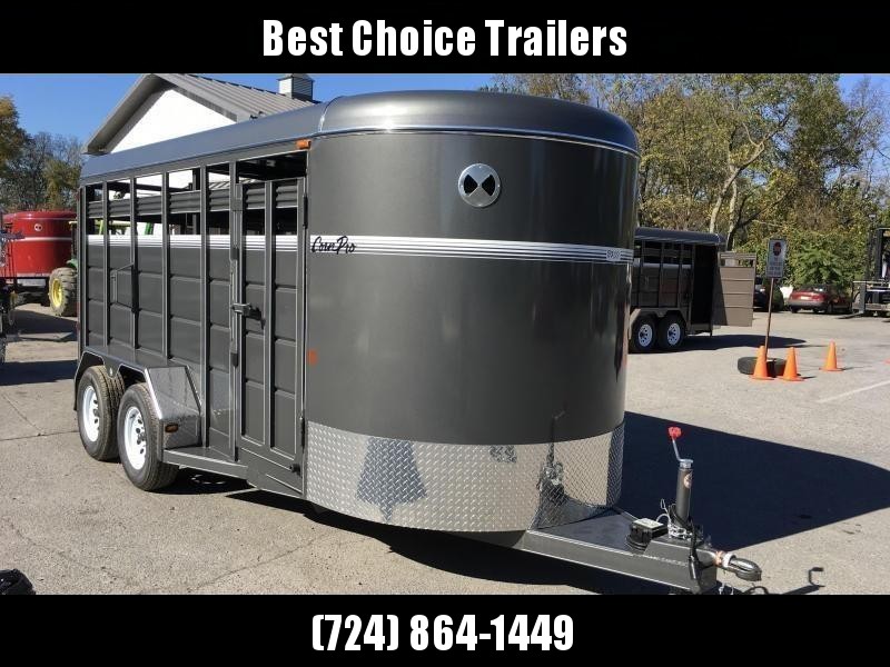 2018 Corn Pro 16' Livestock Trailer 7000# GVW * GREY * CLEARANCE 2018 Corn Pro 16' Livestock Trailer 7000# GVW * GREY * CLEARANCE
