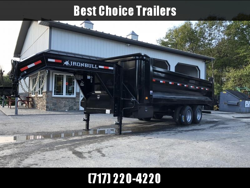 2019 Ironbull Gooseneck Dump Trailer 8x20' 22000# GVW Frankendump * TANDEM DUAL 2019 Ironbull Gooseneck Dump Trailer 8x20' 22000# GVW Frankendump * TANDEM DUAL