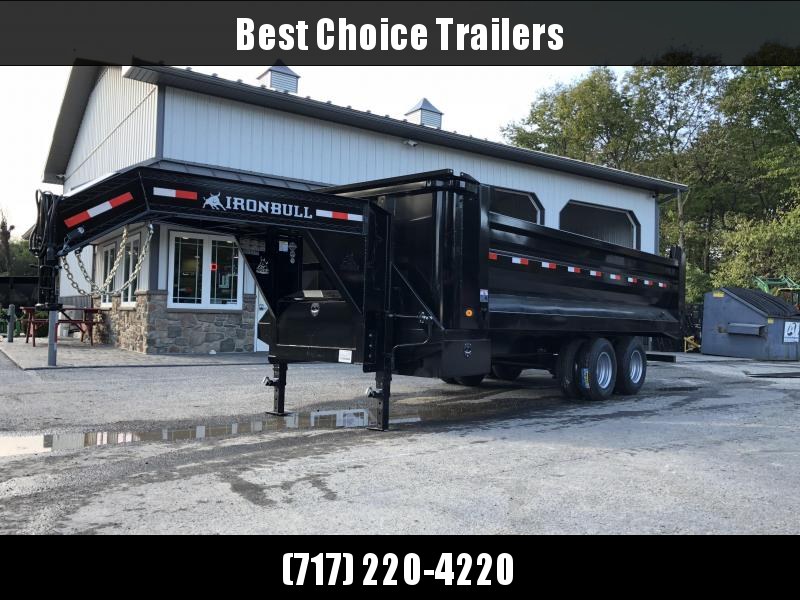 2019 Ironbull Gooseneck Dump Trailer 8x20' 22000# GVW Frankendump * TANDEM DUAL 2019 Ironbull Gooseneck Dump Trailer 8x20' 22000# GVW Frankendump * TANDEM DUAL