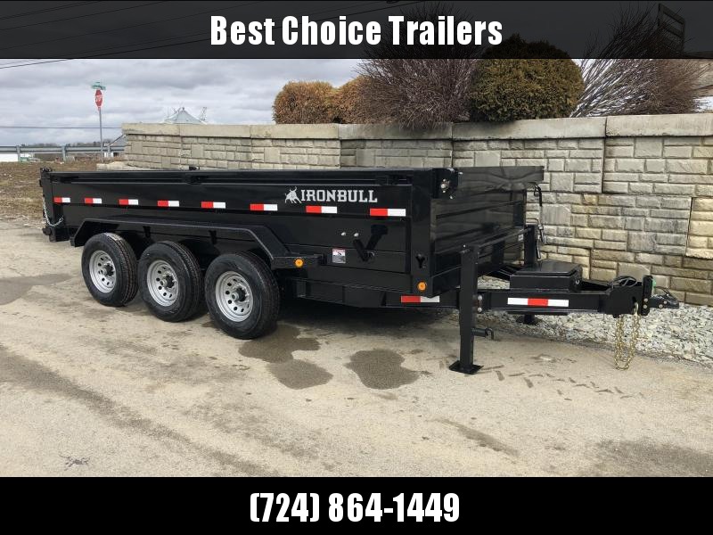 2019 Iron Bull 7x16' Dump Trailer 21000# GVW * RAMPS * TARP * SCISSOR * SPARE MOUNT * DUAL JACKS * I-BEAM FRAME 2019 Iron Bull 7x16' Dump Trailer 21000# GVW * RAMPS * TARP * SCISSOR * SPARE MOUNT * DUAL JACKS * I-BEAM FRAME