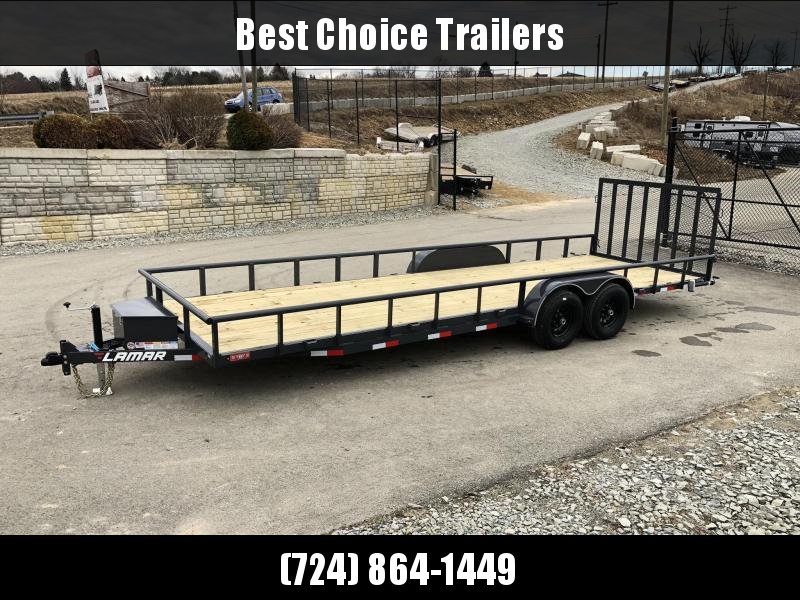 2019 Lamar 7x24' Pipe Top Channel Frame Utility Landscape Trailer 9990# GVW * UC832425 * TOOLBOX * SWIVEL JACKSTANDS * ADJUSTABLE COUPLER * DROP LEG JACK * PIPE TOP * UTV HAULER * COMMERCIAL LANDSCAPER 2019 Lamar 7x24' Pipe Top Channel Frame Utility Landscape Trailer 9990# GVW * UC832425 * TOOLBOX * SWIVEL JACKSTANDS * ADJUSTABLE COUPLER * DROP LEG JACK * PIPE TOP * UTV HAULER * COMMERCIAL LANDSCAPER