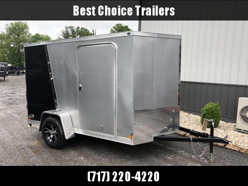 2018 Wells Cargo 6x10' VG500 Enclosed Cargo Trailer 2990# GVW * RAMP DOOR * BLACK N SILVER W DIVIDER 2018 Wells Cargo 6x10' VG500 Enclosed Cargo Trailer 2990# GVW * RAMP DOOR * BLACK N SILVER W DIVIDER