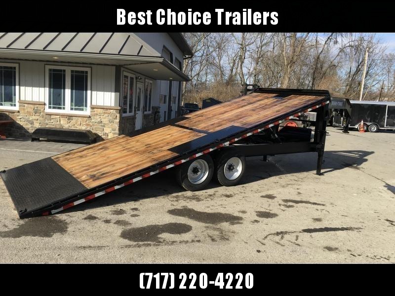 2019 Sure-Trac 102x24' Gooseneck Power Tilt Deckover 17600# GVW * 8K AXLE UPGRADE * WINCH PLATE * OAK DECK 2019 Sure-Trac 102x24' Gooseneck Power Tilt Deckover 17600# GVW * 8K AXLE UPGRADE * WINCH PLATE * OAK DECK