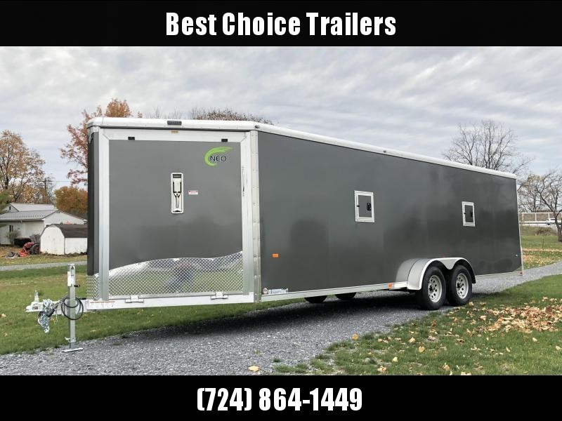 2019 Neo 7x28' NASR Aluminum Enclosed All-Sport Trailer * DELUXE MODEL * SILVER * UTV * ATV * Motorcycle * Snowmobile 2019 Neo 7x28' NASR Aluminum Enclosed All-Sport Trailer * DELUXE MODEL * SILVER * UTV * ATV * Motorcycle * Snowmobile