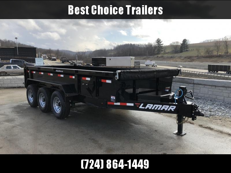 2018 Lamar 7x16' Dump Trailer 21000# GVW - TARP * RAMPS* 12K JACK 2018 Lamar 7x16' Dump Trailer 21000# GVW - TARP * RAMPS* 12K JACK