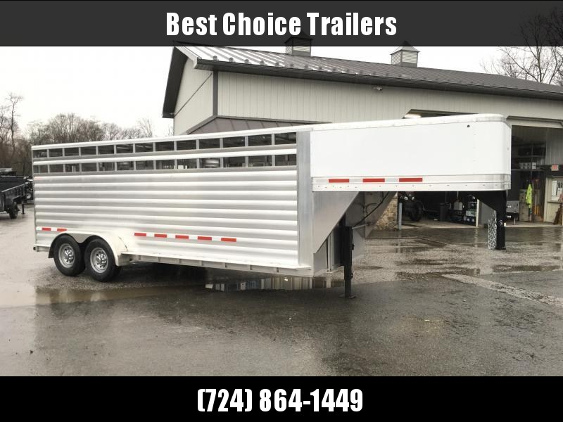 2018 Kiefer Manufacturing All-Aluminum Gooseneck Livestock Trailer 6'8" x 6'6" x 20' 2018 Kiefer Manufacturing All-Aluminum Gooseneck Livestock Trailer 6'8" x 6'6" x 20'